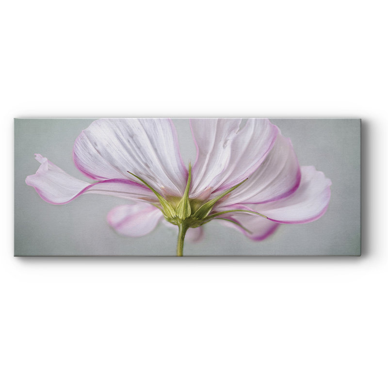 Motif floral texturé sur toile, H 24 po x l 60 po x P 1,5 po