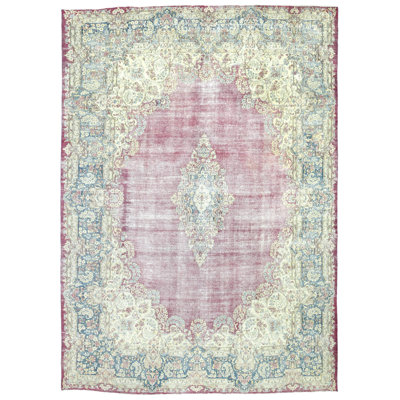 Tapis rouge unique de 9 pi 6 po x 13 pi 3 po Edick