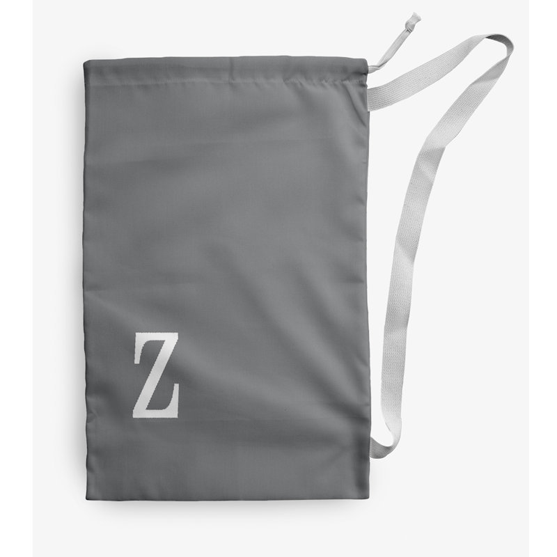 Sac à linge Monogram, gris, Petit (H 29 po x l 18 po)