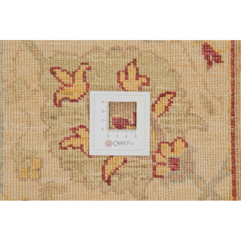 Rectangle 92 cm x 124 cm Floral Wool Hand Woven Area Rug