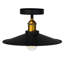 Modern / Industrial Flush Mount Light (1 Light, E26 Base, LED Compatible) With Black Finish – Perfect for Hallway, Entryway, or Laundry Room