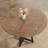 47.2" Round Dining Table for 4‑6, Industrial Kitchen Table with Metal Pedestal Base & Storage Shelf-973922982
