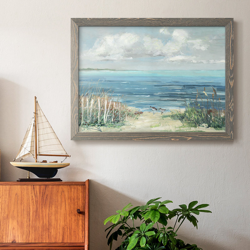 Lived Cove, reproduction d'art sur toile, H 28 po x l 42 po, Gris
