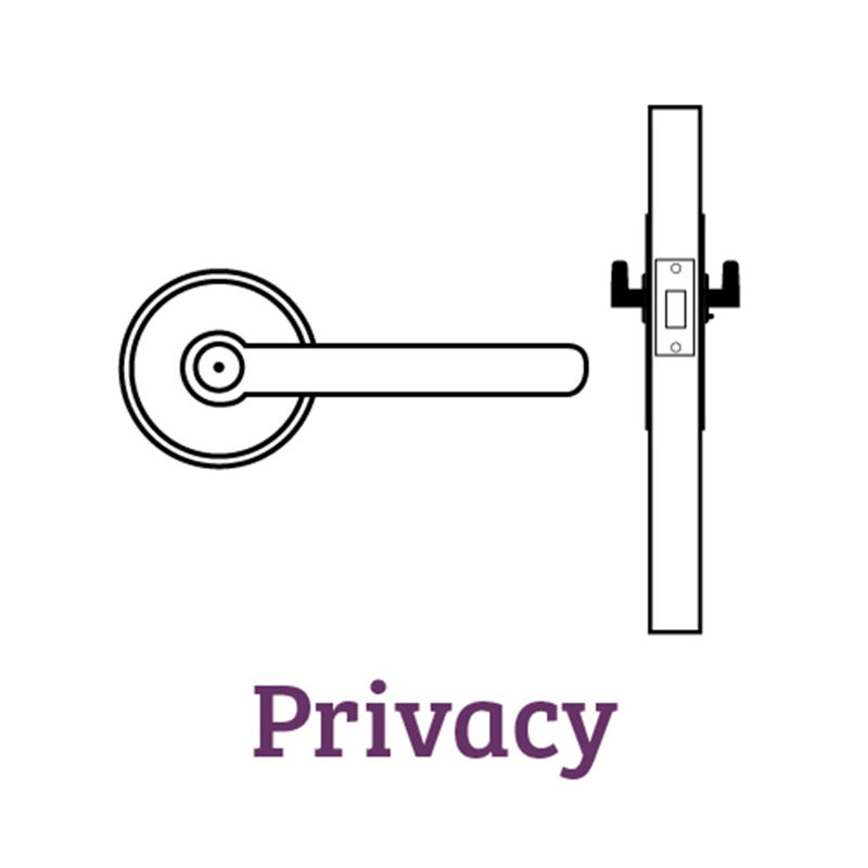 Plaque à arc Grandeur avec levier Georgetown, 2-3/8 po, Nickel poli, Passage (couloir et garde-robe)