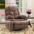 Betzabe 37.4" W Massage Heater Recliner, 360° Swivel, 30° Rocker, Cup Holders, USB Port-535146682
