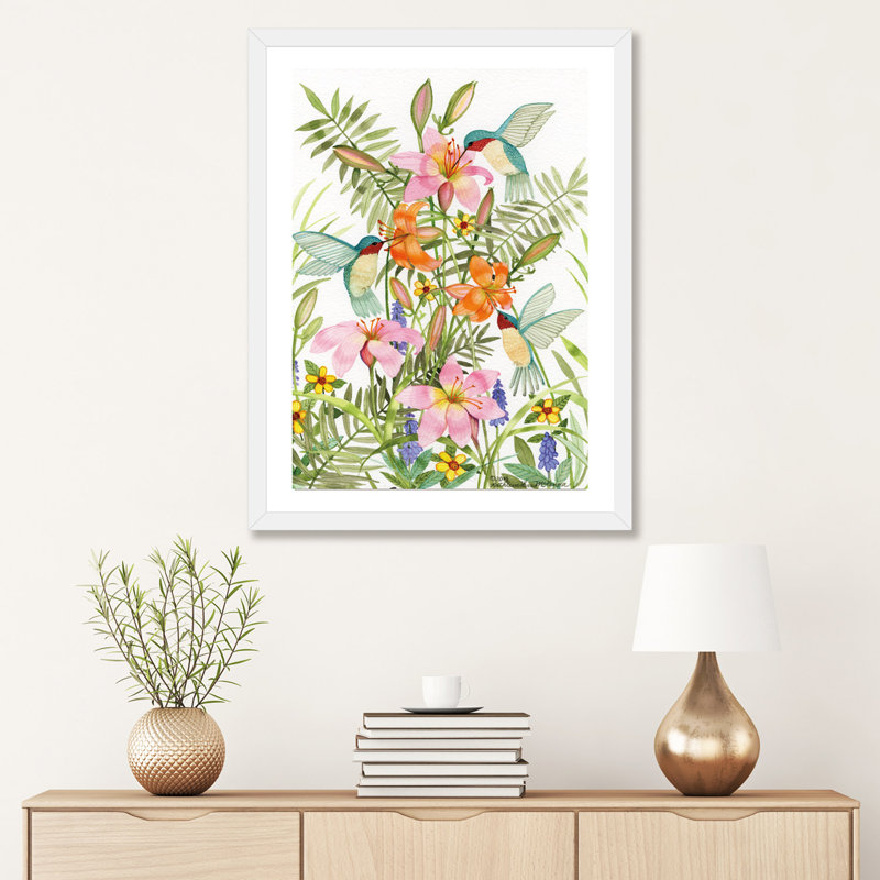 Anniversary Daylilies par Kathleen Parr McKenna - impression d'art graphique, H 32 po x l 24 po x P 1 po