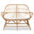 Nancee 44.9'' Rattan Round Arm Loveseat with Reversible Cushions