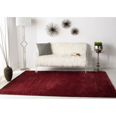 Jiang Burgundy Area Rug