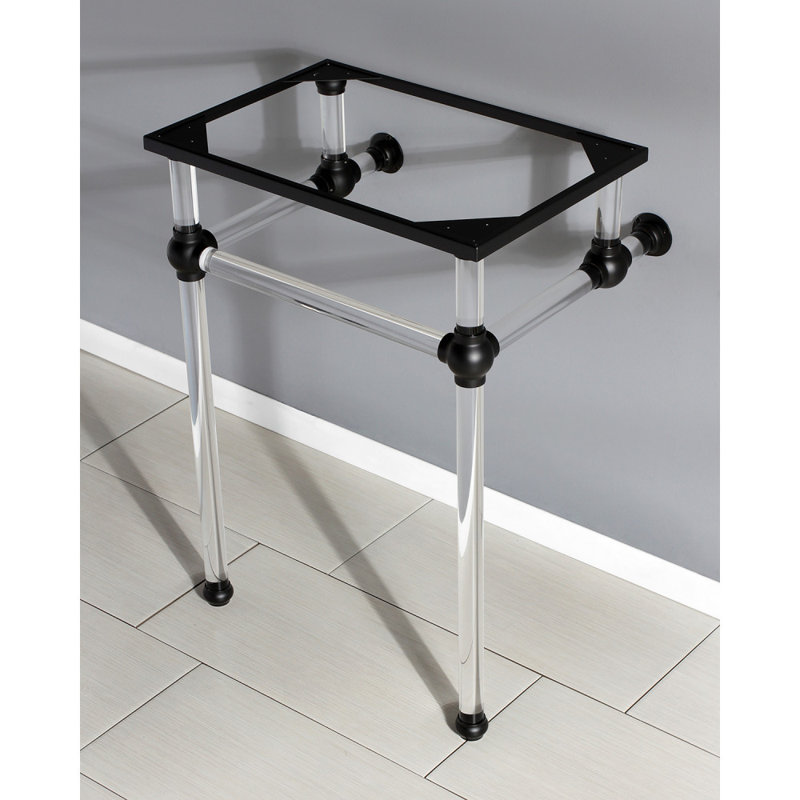 Kingston Brass Templeton Acrylic Console Sink Legs, Matte Black