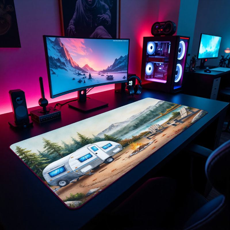Polyester Desk Pad, 23.6x13.8