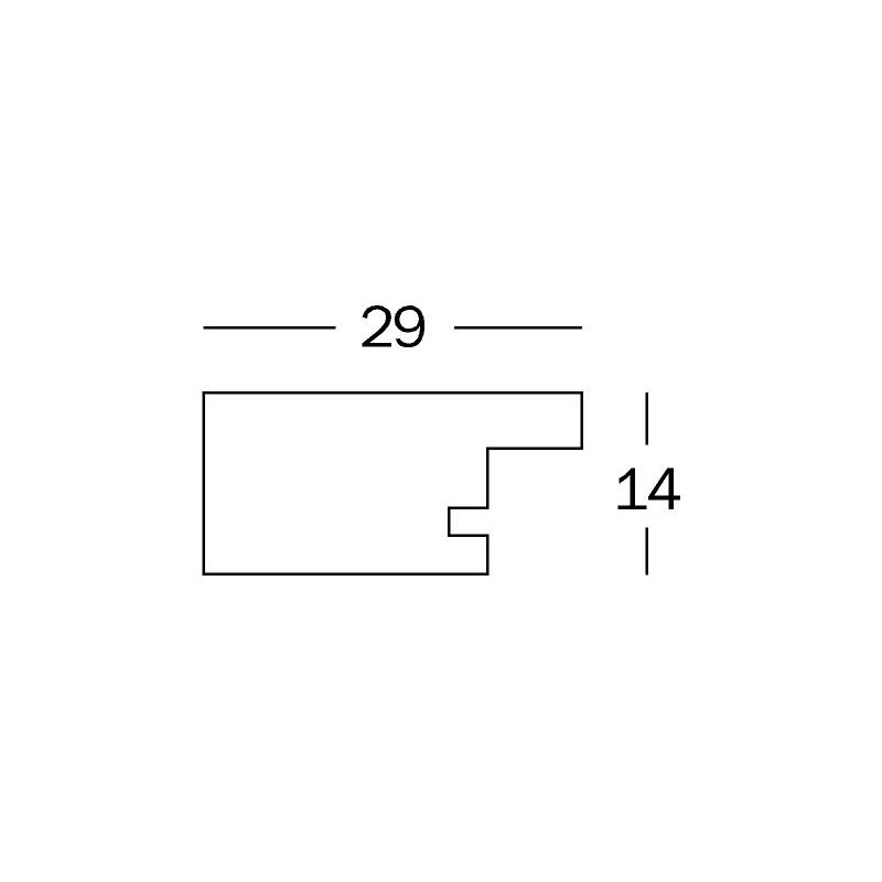 Home Solid Wood Picture Frame, Walnut, 50cm H x 40cm W