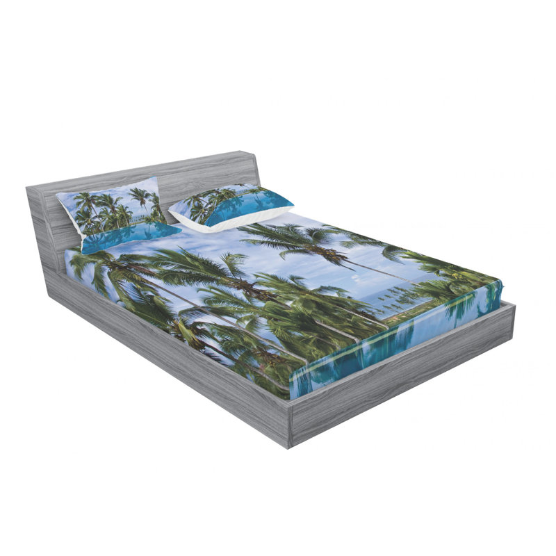 Microfiber Sheet Set, Queen Sheet Set with Fitted Sheet