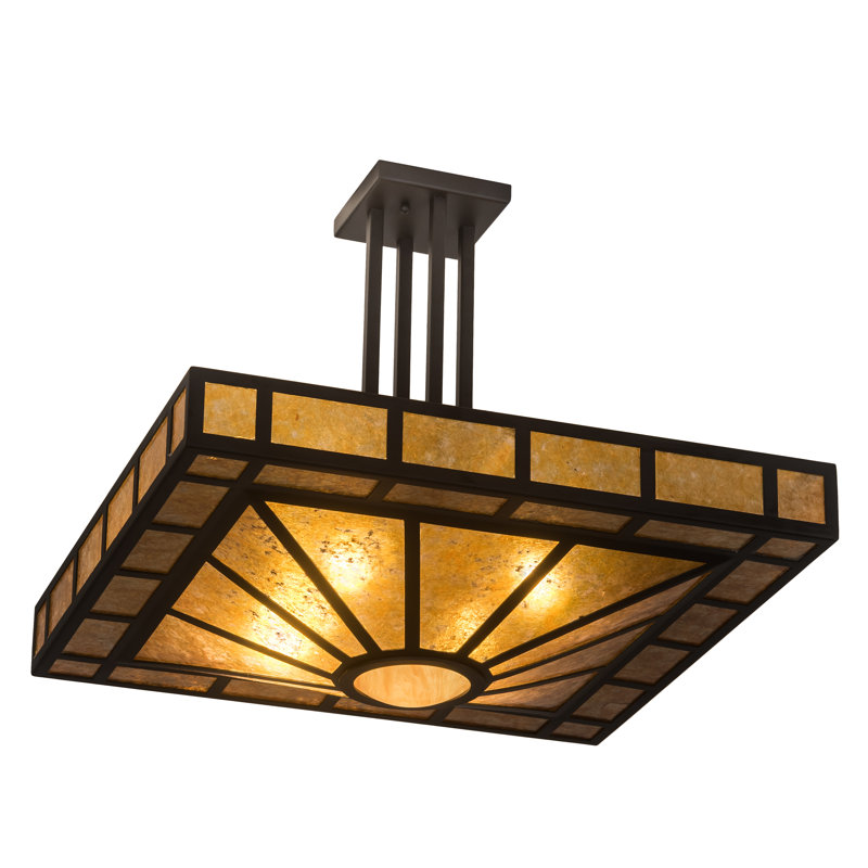 plafonnier semi-encastré 4 lumières 22 po