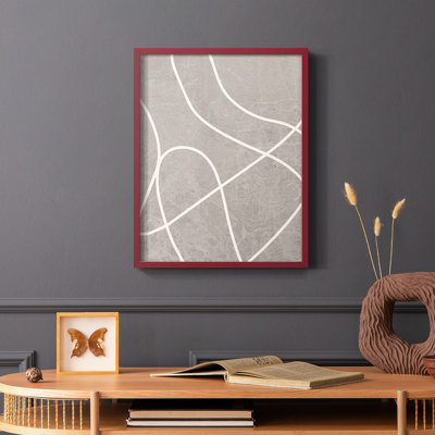 Fissures I Framed Print - Solid Wood