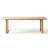 Burlywood Rectangular Solid Wood Dining Table-1948478996