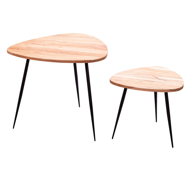 Malakai Solid Wood Nesting Tables