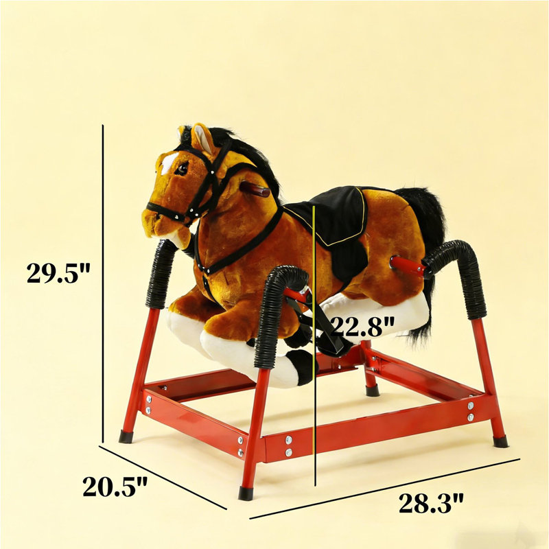Jouet pour cheval à bascule Soft Kids, cheval à bascule, Brown, Brown