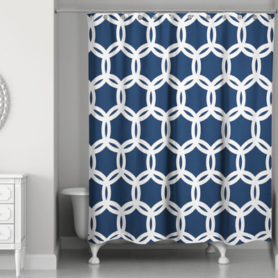 Khoury Geometric Shower Curtain