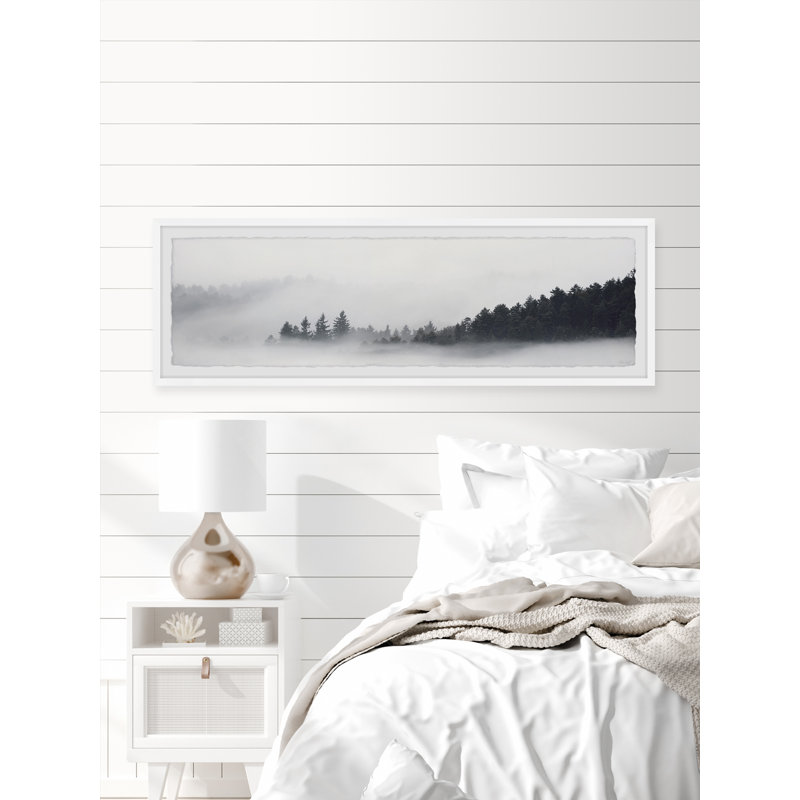 Hazy Lake - Single Picture Frame Print, 38cm H x 114cm W