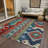 Solara Red Washable Indoor-Outdoor Rug - -773595563