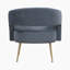 Fauteuil d'appoint 27,5 po Candide Modern Glam-1690656005