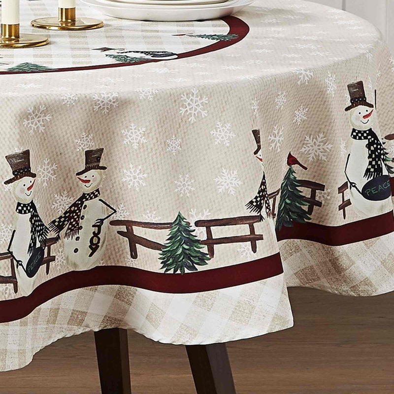 The Holiday Aisle® Karion 70" Round Tablecloth