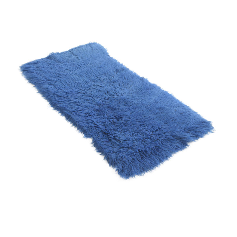 Tapis de couloir bleu Paraiso