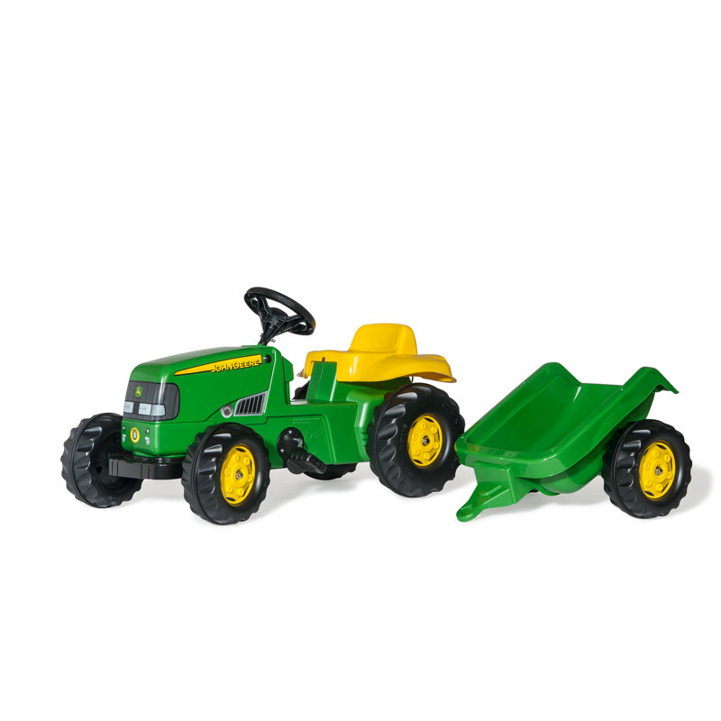 Rolly Toys Kid John Deere Tractor & Trailer