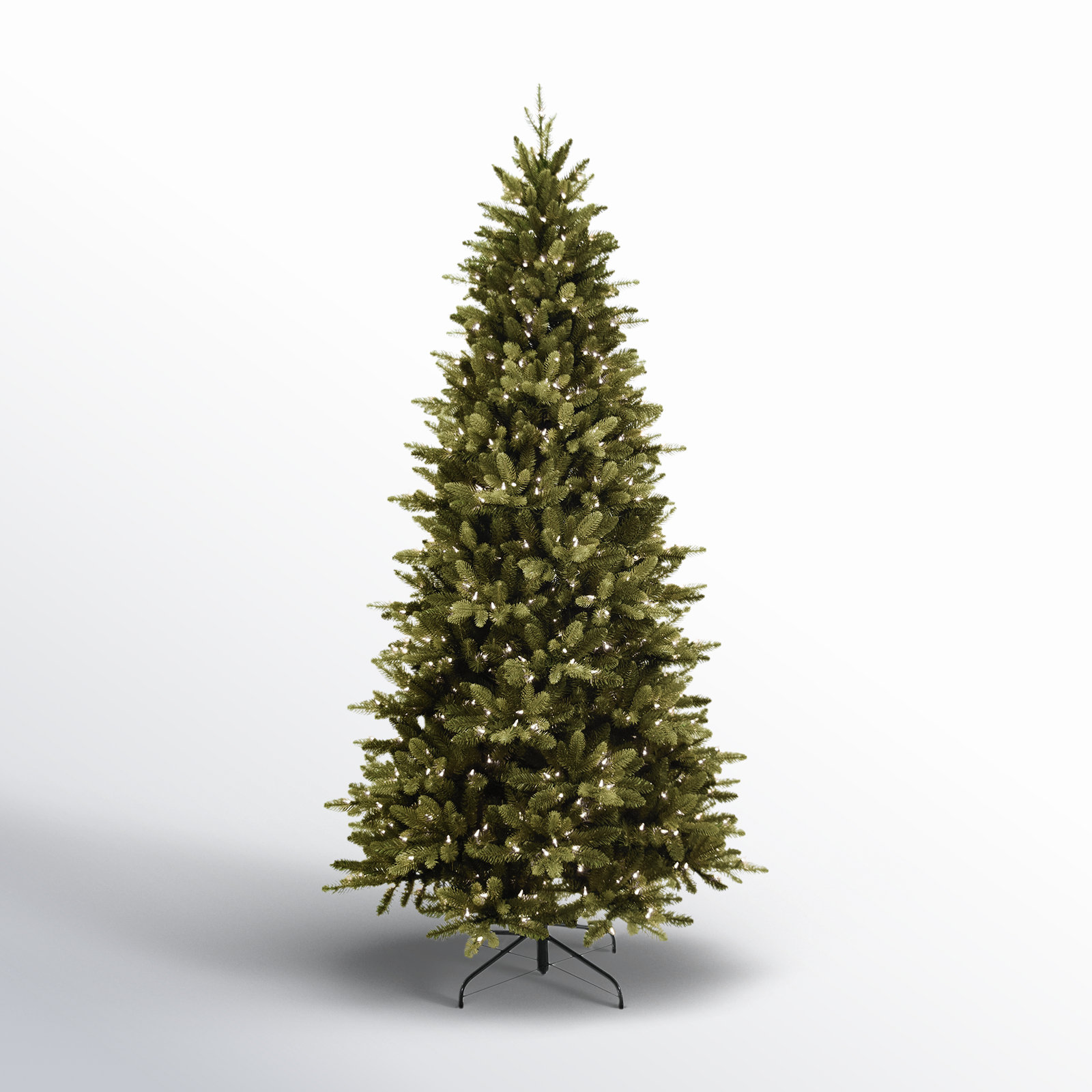 Lighted Artificial Spruce Christmas Tree, 6.5' H