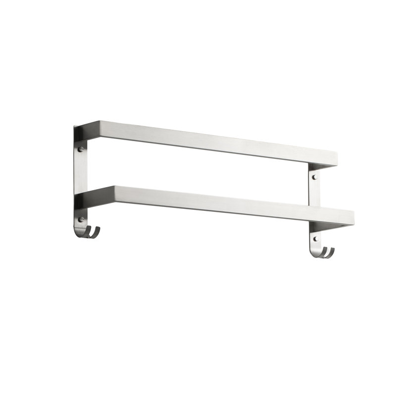 Double barre à serviettes 24 po , Nickel brossé