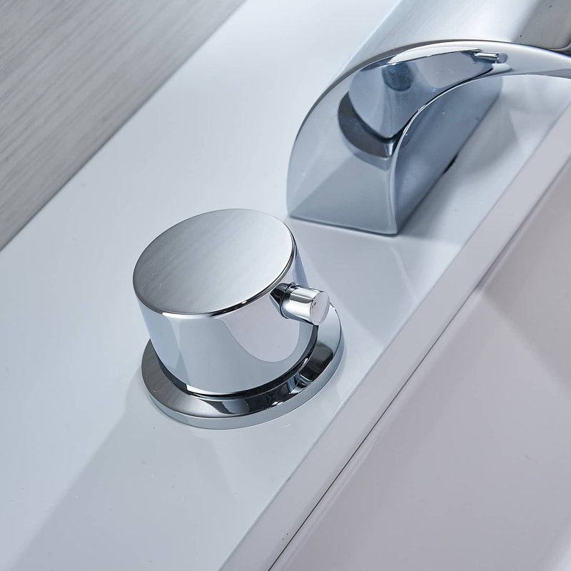 Widespread 2-handle Bathroom Faucet, Chrome