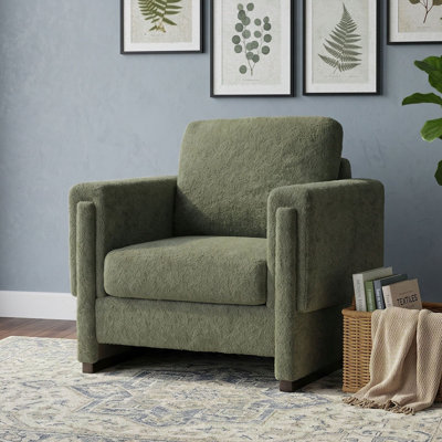Fauteuil rembourré avec coussin