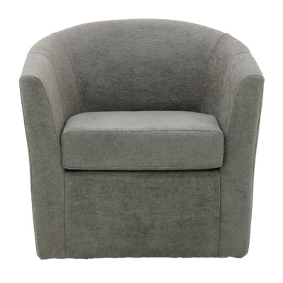 Hansell Upholstered Swivel Barrel Chair
