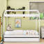 Lit simple en bois avec lit gigogne