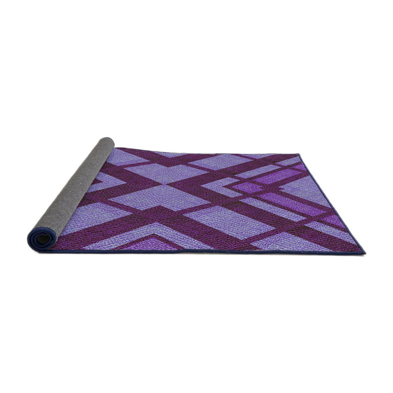 Tapis abstrait mauve, Rond 6 pi