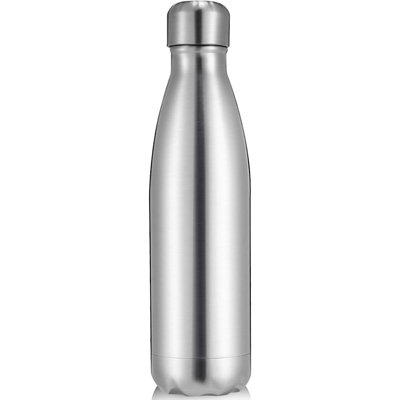 25oz Insulated Stainless Steel Water Bottle, Double Wall Vacuum, Silver (1 Pack)