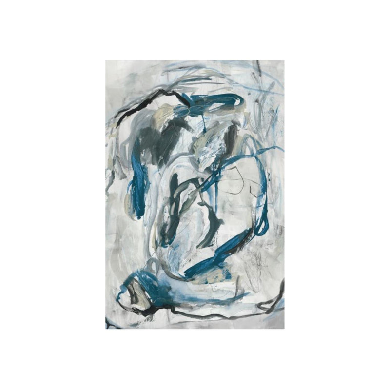 «Stirring pensts» par Emma McCartney - Peinture, H 36 po x l 24 po x P 1,5 po, Couche de verre