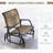 Metal Frame Porch Glider Chair with Breathable Mesh Fabric-1980349966