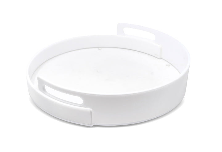Acrylic Cake Dome with White Base, 13"D