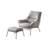 Top Grain Leather Accent Chair and Ottoman-2139880124