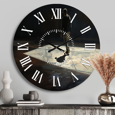Skateboard Street Shadows - Sports White Face Wall Clock
