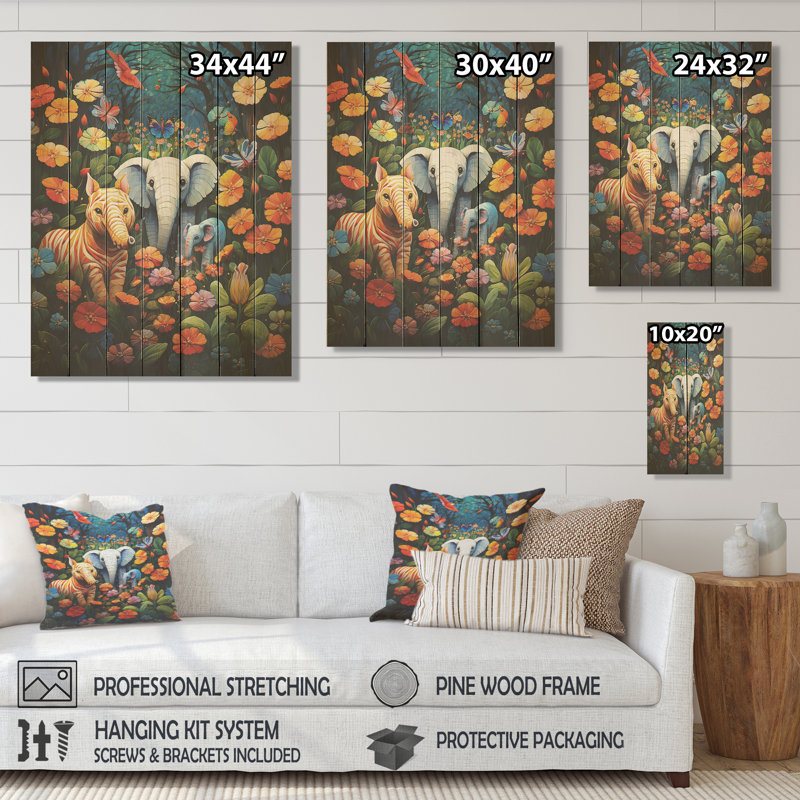 Aire de jeu bleue pour animal de compagnie III - Animal Nursery's On Wood Print, H 20 po x l 10 po