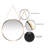 Raquel Modern Glam Round Plastic Wall Mirror 17.5 Inches-1575689941