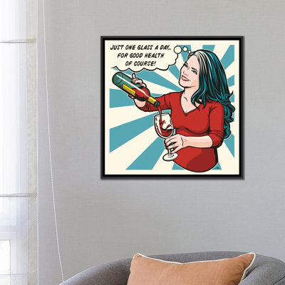 «One Glass a Day», impression sur toile