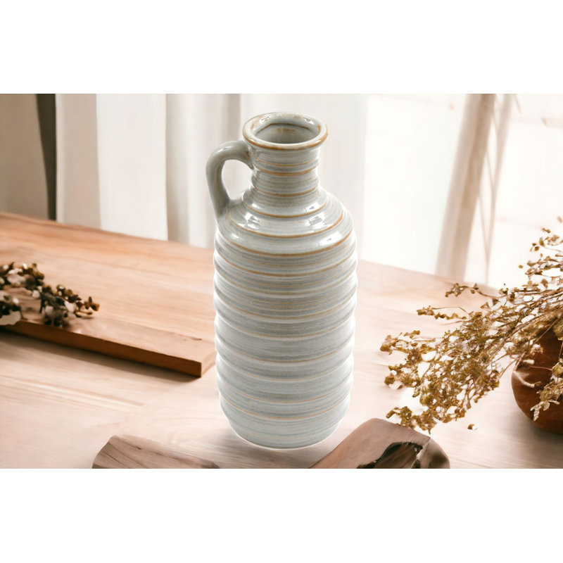 Aaven Decorative Jar 1, 27cm H  x 11cm W  x 11cm D