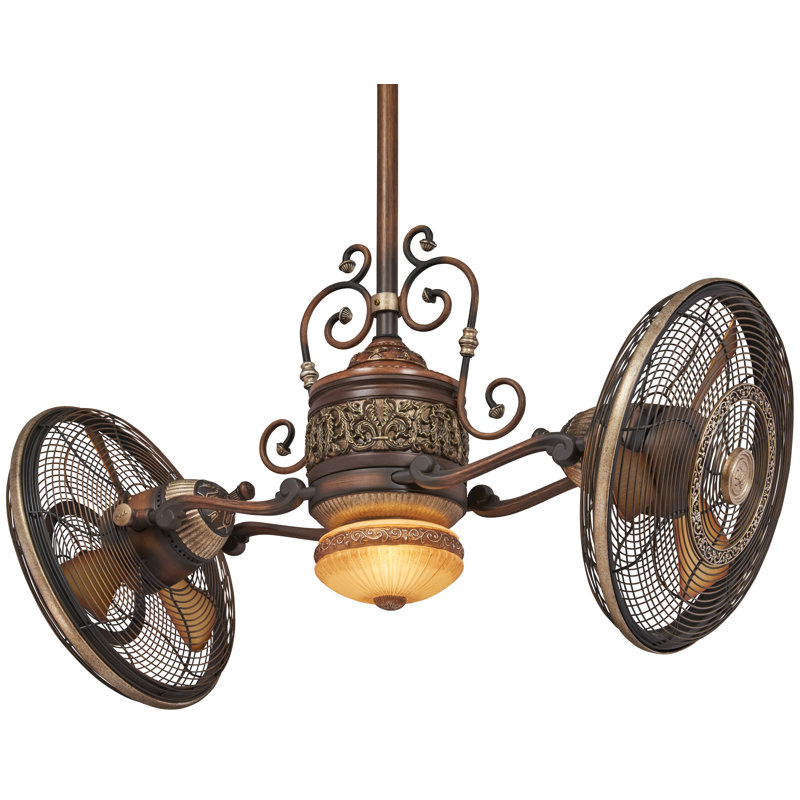 42" Gyro 6 - Blade LED Standard Ceiling Fan with Wall control and Light Kit Included