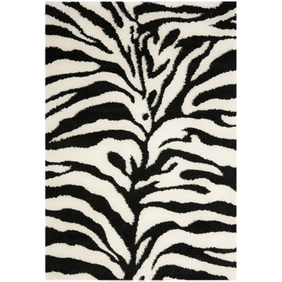 Coltun Shag Performance Animal Print Rug