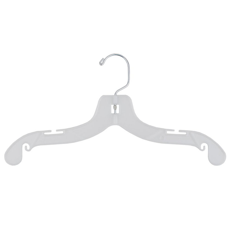 Cintre en plastique Eveloe pour enfants pour robe / chandail / chandail, Blanc