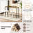 Deshanay Swivel Solid Wood Counter Stool with Solid Wood Frame-2120188317