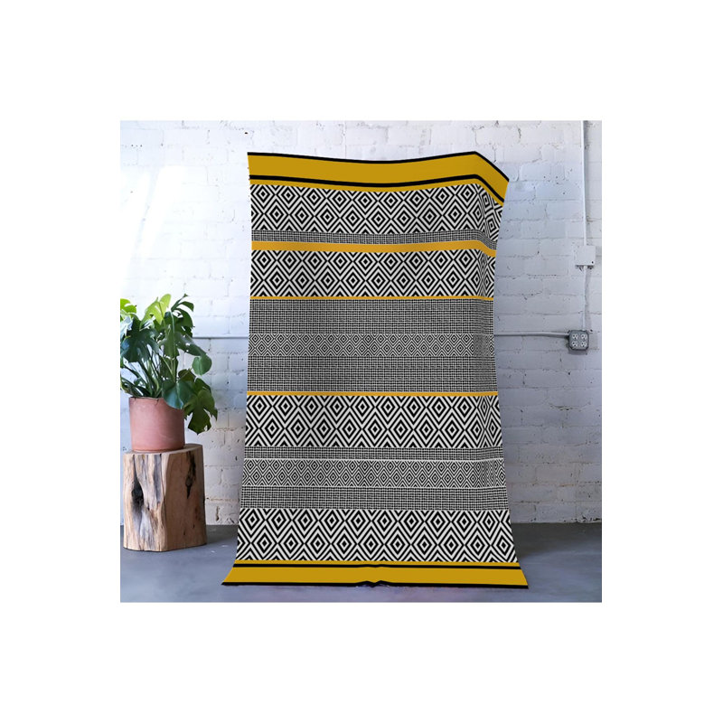 Tapis décoratif gris lavable à la machine, Sous-tapis rectangulaire de 3 pi 3 po x 4 pi 11 po